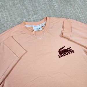 Lacoste Sweatshirt Men Medium French Terry Crewneck Loungwear Cotton Stretch